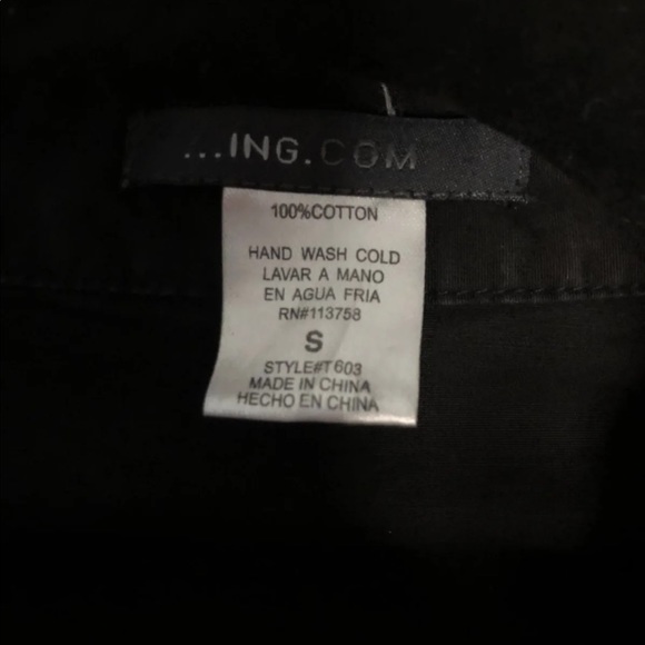 Black button up shirt - Picture 4 of 4